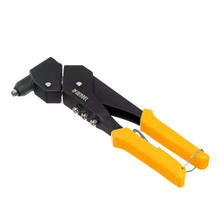 Заклепочник ручной Denzel, 285 мм, поворотный, 0-360, заклепки 2,4-3,2-4,0-4,8 мм, купить в Нефтеюганске