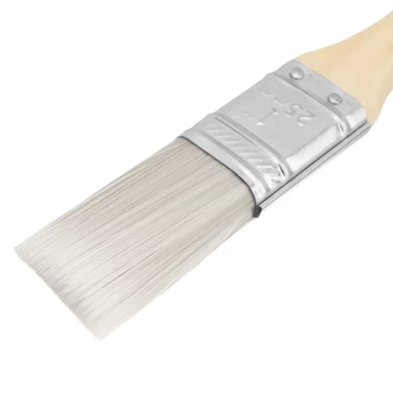 Кисть плоская для лаков &quot;Евро&quot; 1&quot;, искусственная щетина, деревянная ручка MTX 83085 купить в Нефтеюганске