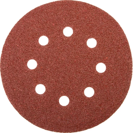 Круг шлифовальный универсальный STAYER &quot;MASTER&quot; из абразивной бумаги на велкро основе, 8 отверстий, Р40, 115мм, 5шт 35450-115-040 купить в Нефтеюганске