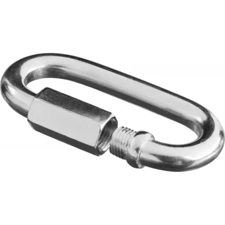 Карабин ЗУБР &quot;МАСТЕР&quot; винтовой с муфтой, оцинкованный, 12мм, 5 шт 4-304535-12 купить в Нефтеюганске