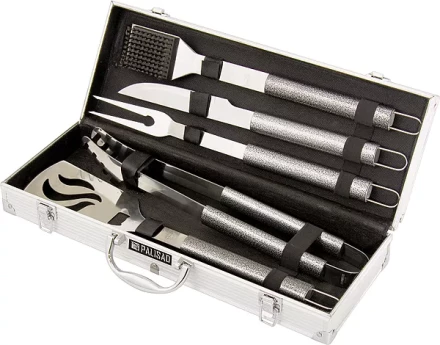 Набор приборов для барбекю 5 шт в алюминевом кейсе PALISAD Camping 69579 купить в Нефтеюганске