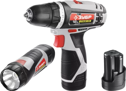 Дрель-шуруповерт 2 АКБ + фонарь ДА-12-2-Ли ФКНМ1 серия МАСТЕР купить в Нефтеюганске