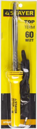 Паяльник STAYER &quot;STANDARD&quot; с пластмассовой рукояткой и долговечным жалом, 60 Вт, клин 55330-60 купить в Нефтеюганске