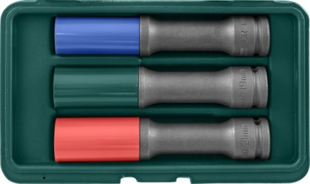 Набор головок торцевых ударных тонкостенных для дисков 1/2&quot;DR 17-19-21мм Jonnesway S18AD4103S 48851 купить в Нефтеюганске