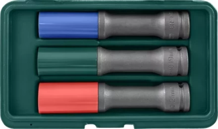 Набор головок торцевых ударных тонкостенных для дисков 1/2&quot;DR 17-19-21мм Jonnesway S18AD4103S 48851 купить в Нефтеюганске