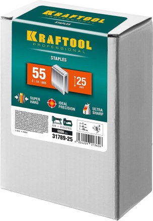 Скобы тип 18GA (55 / 90 / C) 5000 шт 31789-25 купить в Нефтеюганске