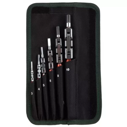 Набор ключей имбусовых KRAFTOOL &quot;INDUSTRIE&quot;, Cr-Mo сталь(S2), шарнирная конструкция, HEX, 6шт, в чехле 27450-H6 купить в Нефтеюганске