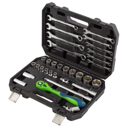 Набор инструментов 32 предмета, CrV, 1/2&quot; Сибртех 13527 купить в Нефтеюганске