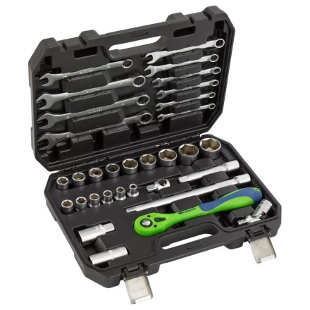 Набор инструментов 32 предмета, CrV, 1/2&quot; Сибртех 13527 купить в Нефтеюганске