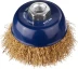 DEXX. Щетка чашечная для УШМ, витая стальная латунированная проволока 0,3мм, 75ммхМ14 35103-075 купить в Нефтеюганске