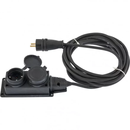 Удлинитель электрический силовой 20 м 2 розетки КГ 3 х 1,5 мм 16 А тип УХЗ-16 Россия Denzel 96021 купить в Нефтеюганске