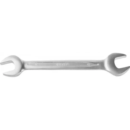 Ключ ЗУБР &quot;ПРОФИ&quot; гаечный рожковый, Cr-V сталь, хромированный, 14х15мм 27027-14-15 купить в Нефтеюганске