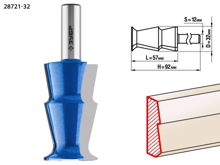 Фрезы кромочные фигурные №10 серия ПРОФЕССИОНАЛ купить в Нефтеюганске