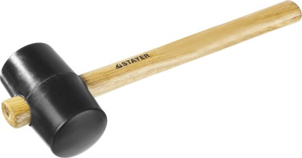 Киянка STAYER резиновая черная с деревянной ручкой, 450г 20505-65 купить в Нефтеюганске