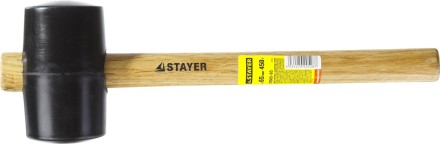 Киянка STAYER резиновая черная с деревянной ручкой, 450г 20505-65 купить в Нефтеюганске