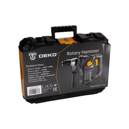 Перфоратор DKH1600W DEKO, 063-4161 в кейсе купить в Нефтеюганске