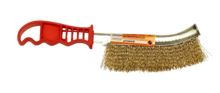 Щетка металлическая латун с пластиковой ручкой 51538 купить в Нефтеюганске