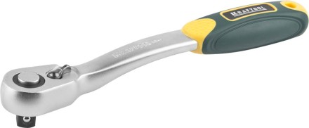 Трещотка для торцовых головок KRAFTOOL &quot;PRO&quot;, Сr-V сталь, 72 зубца, изогнутая, 1/2&quot; 27795-1/2_z02 купить в Нефтеюганске