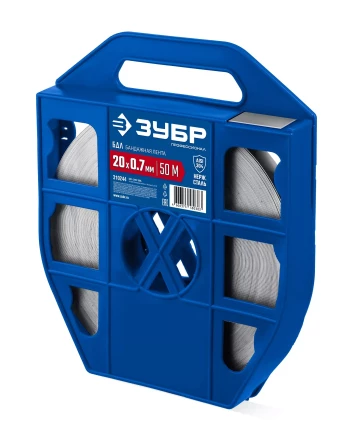 ЗУБР БДЛ 20 х 0.7 мм, 50 м, бандажная лента нержавеющая, AISI 304, Профессионал (310244) купить в Нефтеюганске