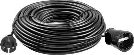 ЗУБР ПВС-207-Ш, ПВС, 2 x 0.75 мм2, 50 м, 2200 Вт, силовой удлинитель-шнур (55023-50) купить в Нефтеюганске