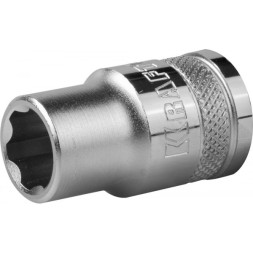 Торцовая головка KRAFTOOL &quot;INDUSTRIE QUALITAT&quot;, Cr-V, SUPER-LOCK, хромосатинированная, 1/2&quot;, 12 мм 27801-12_z01