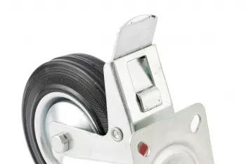 Колесо поворотное с тормозом d-160мм крепление платформенное СИБРТЕХ 68723 купить в Нефтеюганске