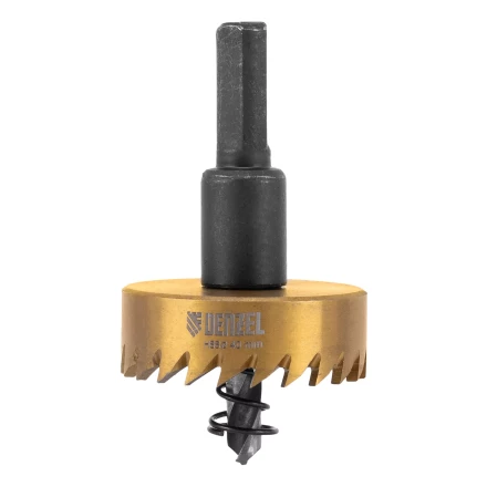 Коронка по металлу HSS, 40 мм, нитридтитановое покрытие Denzel 724112 купить в Нефтеюганске