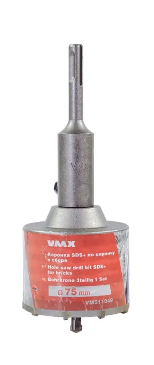 Коронка SDS+ ф75 мм по кирпичу в сборе VMX 511049 купить в Нефтеюганске