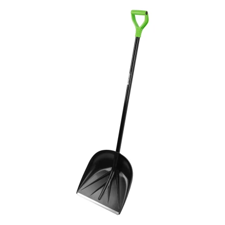 Лопата для уборки снега пластиковая Palisad, 400х417х1390 мм, алюминиевый черенок, 61395 купить в Нефтеюганске