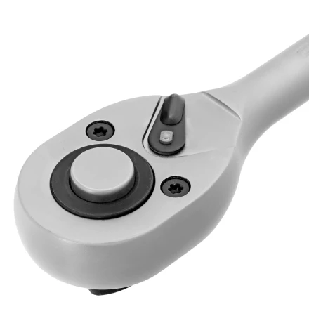 Ключ-трещотка 1/2&quot; Сибртех, 45 зубьев, с быстрым сбросом, матовый хром 14023 купить в Нефтеюганске