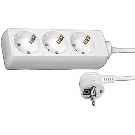 Удлинитель СВЕТОЗАР электрический с заземлением, евро, 3 гнезда, 5м SV-55033-5 купить в Нефтеюганске