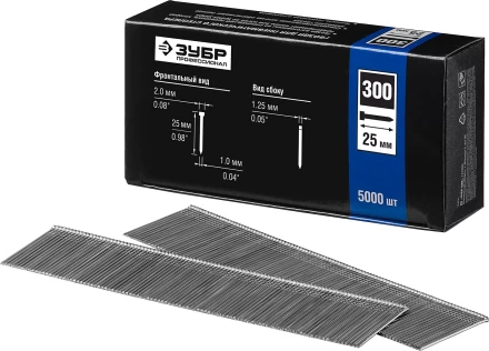 Гвозди тип 300, 25 мм, особотвердые, ЗУБР &quot;ПРОФЕССИОНАЛ&quot; 31830-25, 5000 шт 31830-25 купить в Нефтеюганске