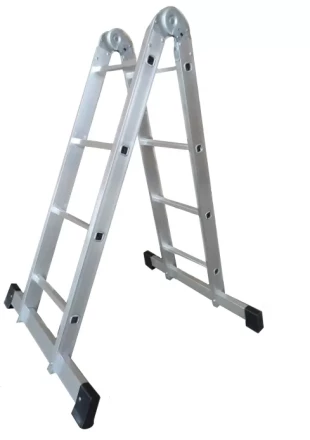 Лестница 2-х секционная алюминиевая шарнирная 2*3 1013312 купить в Нефтеюганске