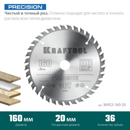 Диск пильный PRECISION, повышенный ресурс 36952-160-20 купить в Нефтеюганске