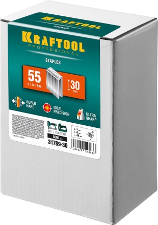 Скобы тип 18GA (55 / 90 / C) 5000 шт 31789-30 купить в Нефтеюганске