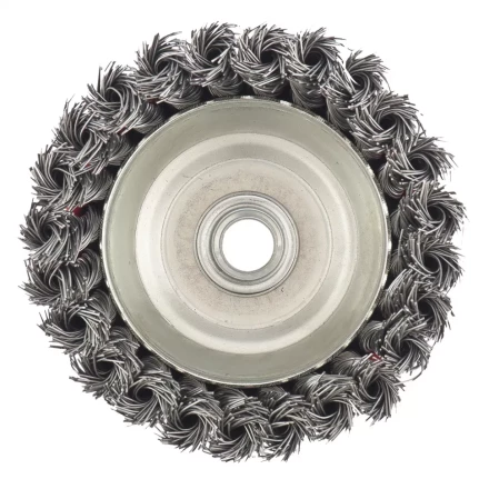 Щетка для УШМ, 150 мм, М14, &quot;чашка&quot;, крученая металлическая проволока  MATRIX 74629 купить в Нефтеюганске
