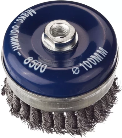 DEXX. Щетка чашечная усиленная для УШМ, жгутированная стальная проволока 0,5мм, 100ммхМ14 35106-100 купить в Нефтеюганске