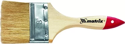 Кисть плоская &quot;Стандарт&quot; 3/4&quot; (20 мм) натуральная щетина деревянная ручка  MATRIX 82515 купить в Нефтеюганске
