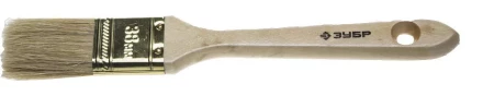Кисть плоская  ЗУБР &quot;УНИВЕРСАЛ-ЭКСПЕРТ&quot;, натуральная щетина, деревянная ручка, 38мм 4-01005-038 купить в Нефтеюганске