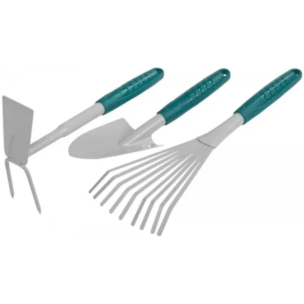 Набор RACO садовый: совок 4207-53481, мотыжка -53486, грабли веерные -53492 4225-53/477 купить в Нефтеюганске