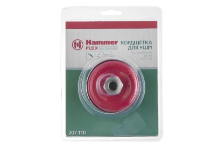 Кордщетка HAMMER чаша 75мм для УШМ витая сталь (207-110) купить в Нефтеюганске