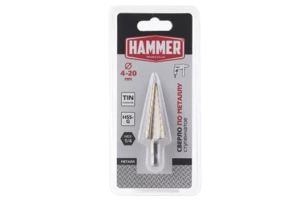 Сверло по металлу HAMMER Ф20х75мм (DR MT ST 4,0-20,0 мм*75/8мм) купить в Нефтеюганске
