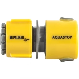 Соединитель пластмассовый быстросъемный для шланга 1/2" аквастоп LUXE PALISAD 66472