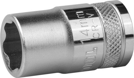 Торцовая головка KRAFTOOL &quot;INDUSTRIE QUALITAT&quot;, Cr-V, SUPER-LOCK, хромосатинированная, 1/2&quot;, 14 мм 27801-14_z01 купить в Нефтеюганске