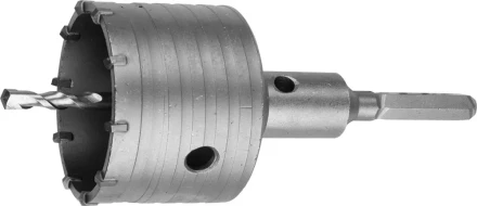 Коронка ЗУБР буровая, коническая посадка центрирующего сверла, шестигранный хвостовик, в сборе, 68мм 2917-68_z01 купить в Нефтеюганске