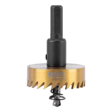 Коронка по металлу HSS, 41 мм, нитридтитановое покрытие Denzel 724113 купить в Нефтеюганске