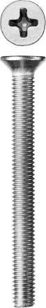 Винт ЗУБР &quot;МАСТЕР&quot; DIN 965, класс прочности 4.8, оцинкованный, M5x50мм, 5кг 303110-05-050 купить в Нефтеюганске