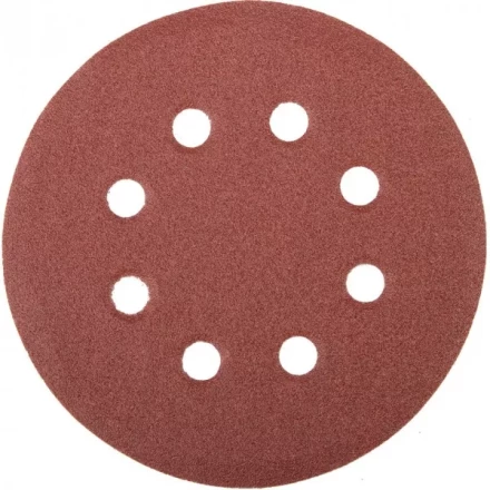 Круг шлифовальный универсальный STAYER &quot;MASTER&quot; из абразивной бумаги на велкро основе, 8 отверстий, Р100, 115мм, 5шт 35450-115-100 купить в Нефтеюганске