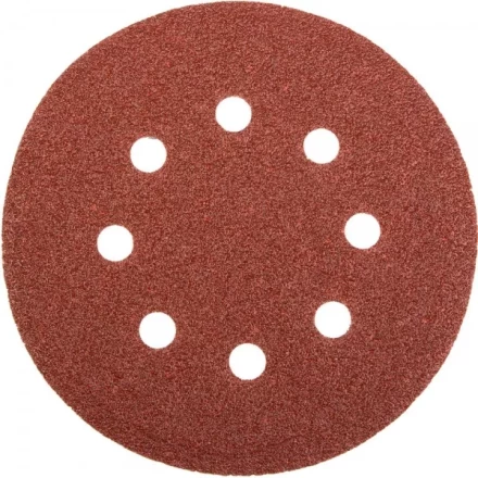 Круг шлифовальный универсальный STAYER &quot;MASTER&quot; из абразивной бумаги на велкро основе, 8 отверстий, Р60, 115мм, 5шт 35450-115-060 купить в Нефтеюганске
