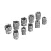 Набор инструментов Сибртех 14170, 1/2&quot;, 3/8&quot;, 1/4&quot;, пластиковый кейс 215 предм. купить в Нефтеюганске